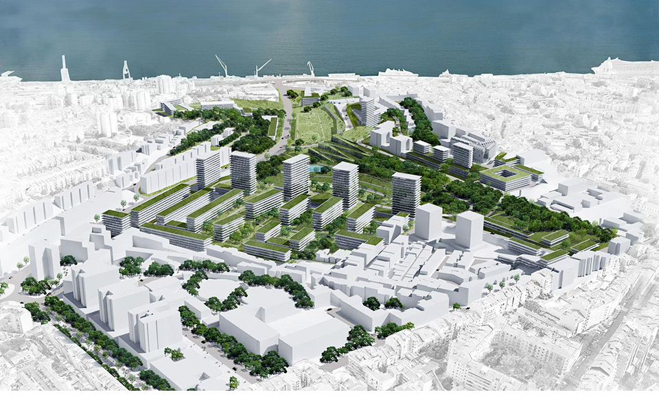 Um plano de urbanização do Vale de Santo António, em Lisboa. Maqueta de 2017