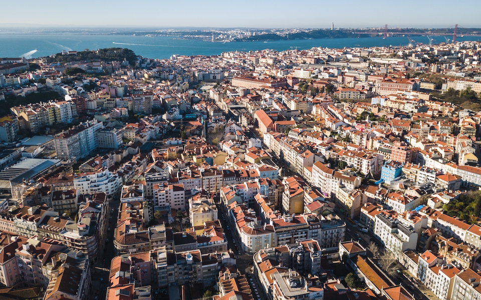 Lisboa, vista aérea - Freepik