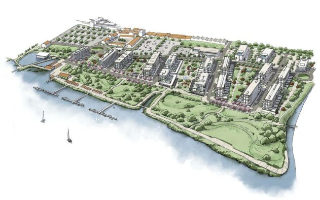 Novo bairro ribeirinho promovido pela Teixeira Duarte une habitação, jardins e o Tejo