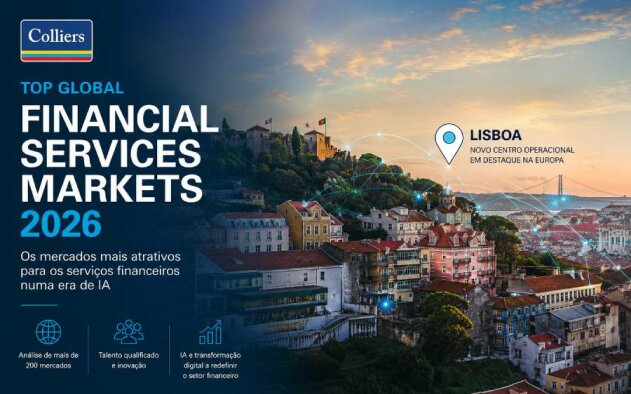 Lisboa estreia-se entre os principais centros europeus de serviços financeiros da Colliers