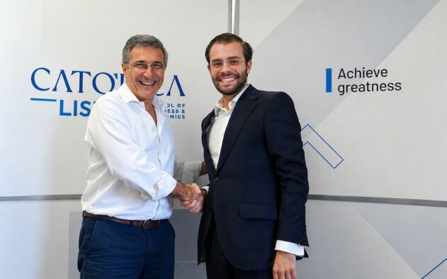 Professor Nuno Moreira da Cruz, da Católica-Lisbon SBE e Manuel Maria Gonçalves, CEO da APPII