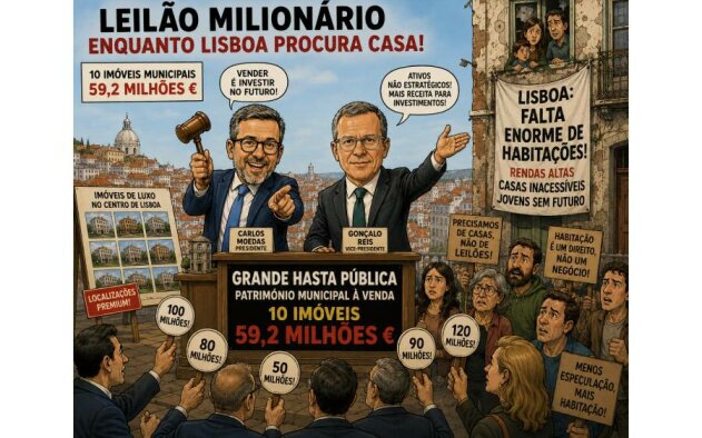 Câmara de Lisboa quer vender em hasta pública 10 imóveis municipais por 59,2 milhões de euros