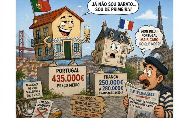 Preço médio da habitação em Portugal já supera o de França, aponta imprensa francesa