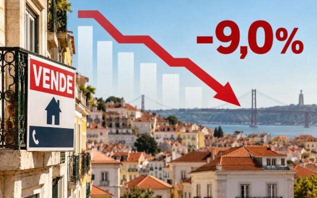 Venda de casas em Portugal recua 9% até setembro, penalizada pelo mercado de usados