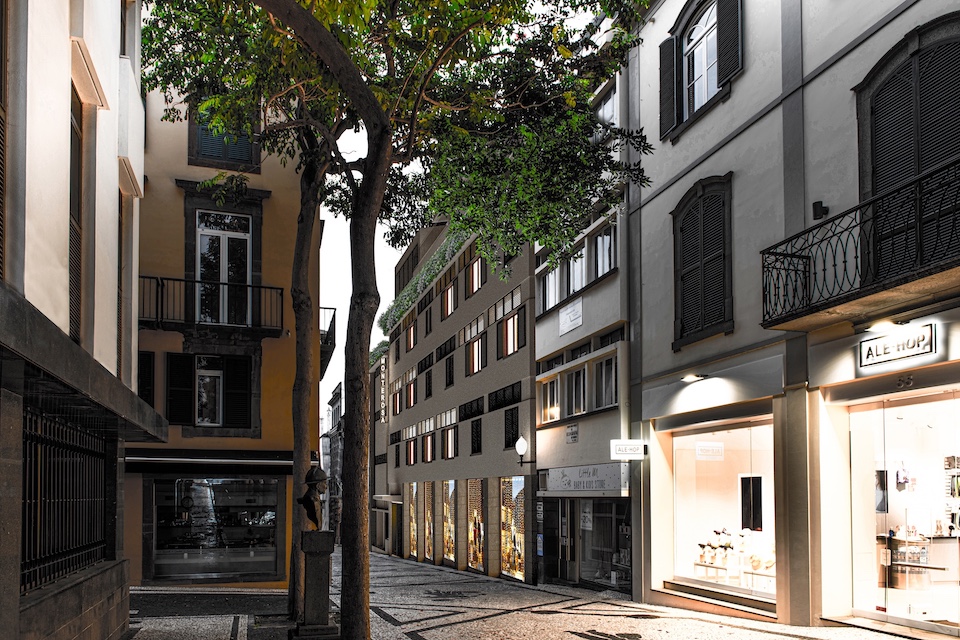 Monterosa Residence - Fachada nascente Rua João Tavira, Funchal