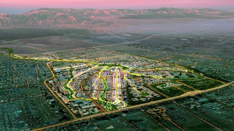 Projecto A’Thuraya City, localizado na região de Mascate, Omã