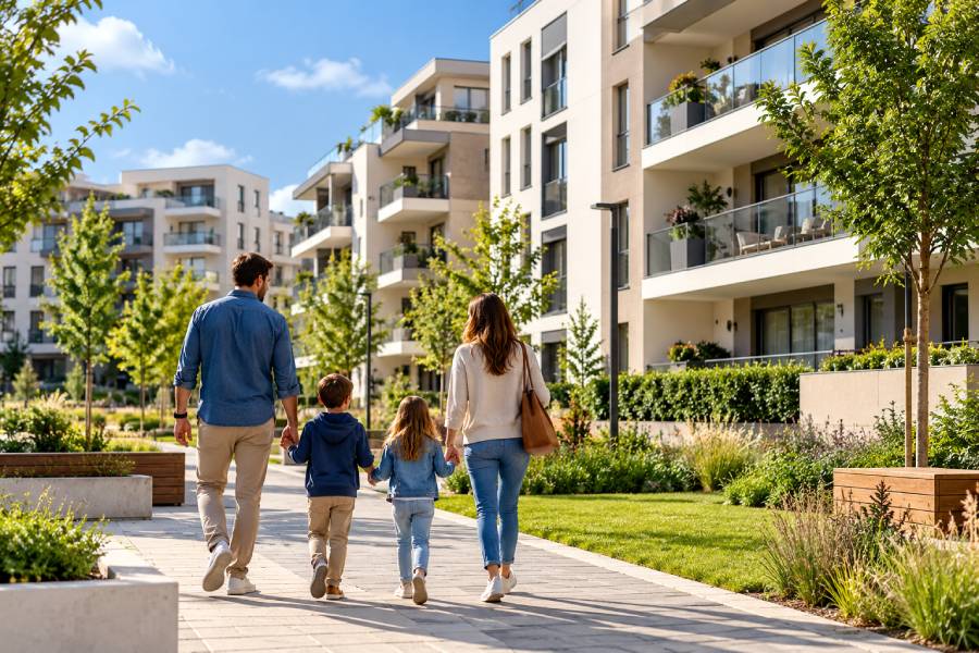 Família a Passear no Condomínio Moderno.jpg
