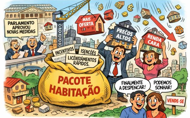 Pacote de habitação aprovado na generalidade por PSD, CDS-PP e IL, com abstenção do Chega