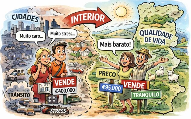 Procura imobiliária desloca-se para o interior, com crescimentos acima de 100% - diz Imovirtual