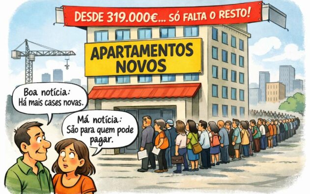 Oferta de casas novas mais do que duplica em cinco anos, mas continua insuficiente