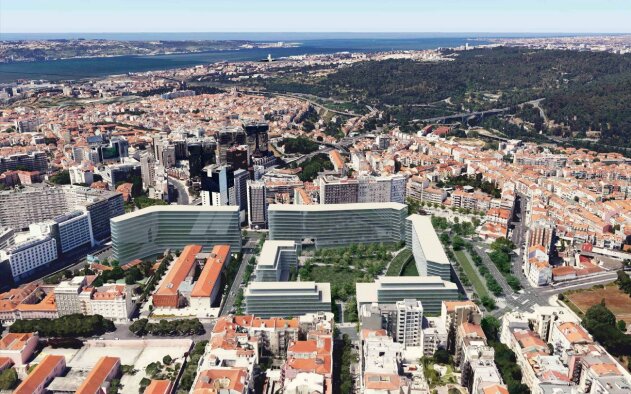 Projecto urbanístico na zona das Amoreiras em Lisboa prevê 683 fogos de habitação
