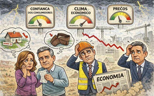 Confiança dos consumidores cai para mínimos de mais de um ano e agrava pessimismo económico