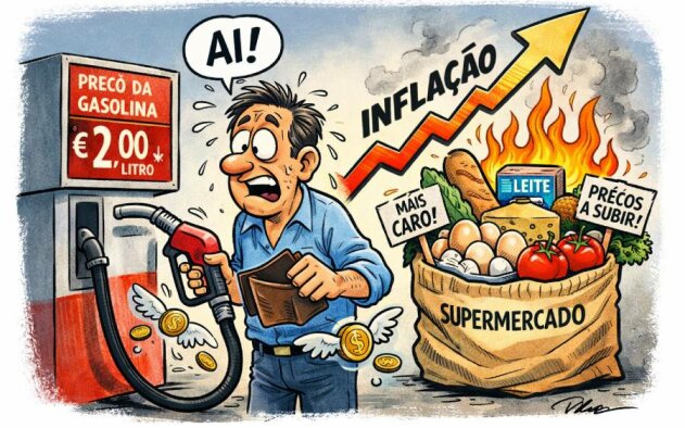 Inflação acelera para 2,7% em Março com subida dos combustíveis e alimentos