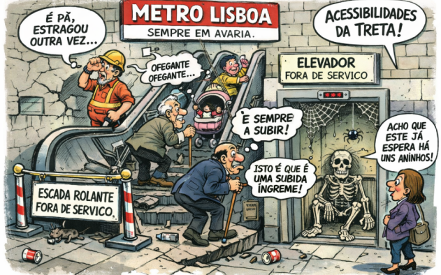 Metro de Lisboa reconhece (enfim) falhas na manutenção de escadas rolantes e elevadores