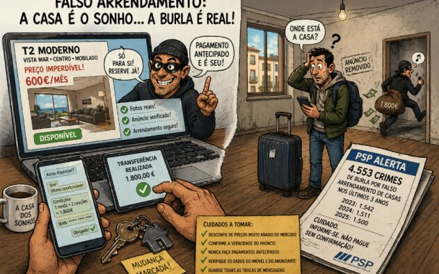 Registados mais de 4.500 crimes ligados ao arrendamento de casas em três anos – PSP