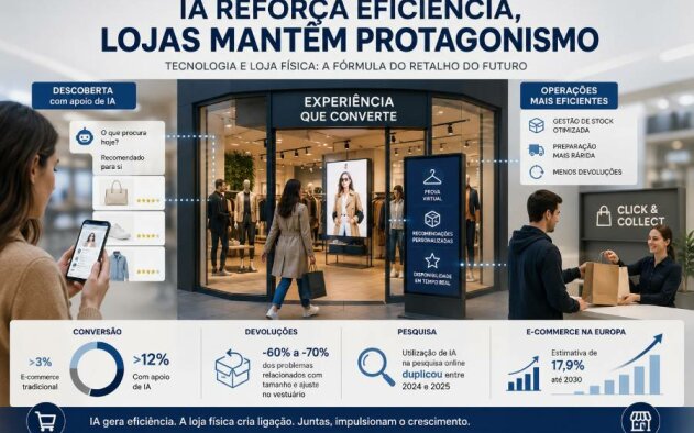 Inteligência artificial aumenta eficiência do retalho – refere estudo da Savills