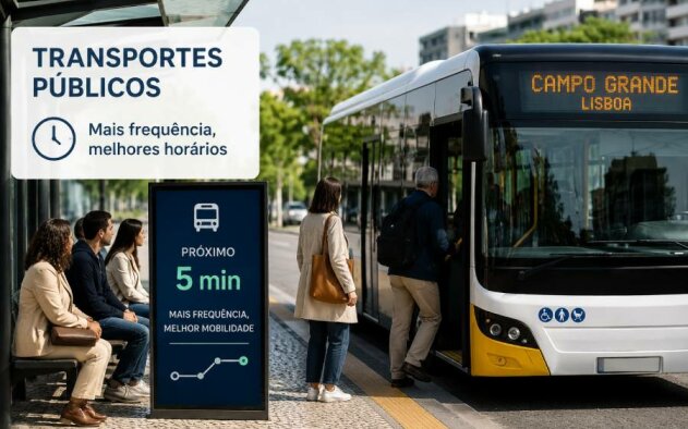 Residentes da AMLisboa querem transportes públicos mais frequentes - estudo