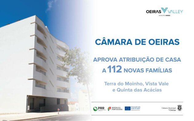 Câmara de Oeiras vai atribuir 112 habitações a famílias com carências habitacionais
