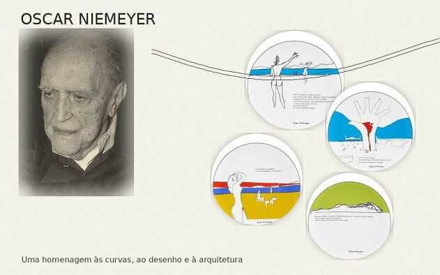 As curvas de Niemeyer ganham nova vida na porcelana da Vista Alegre