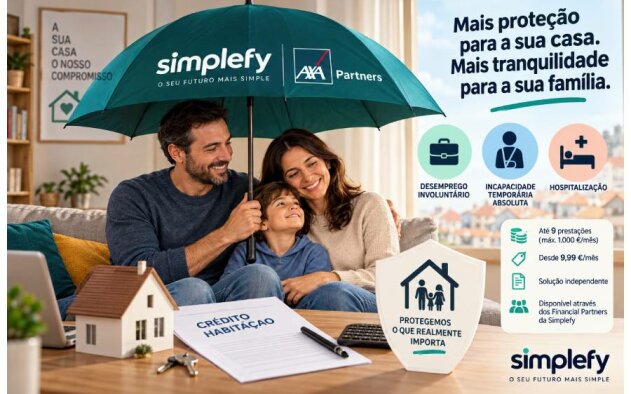 Simplefy lança seguro para proteger rendimento de famílias com crédito habitação