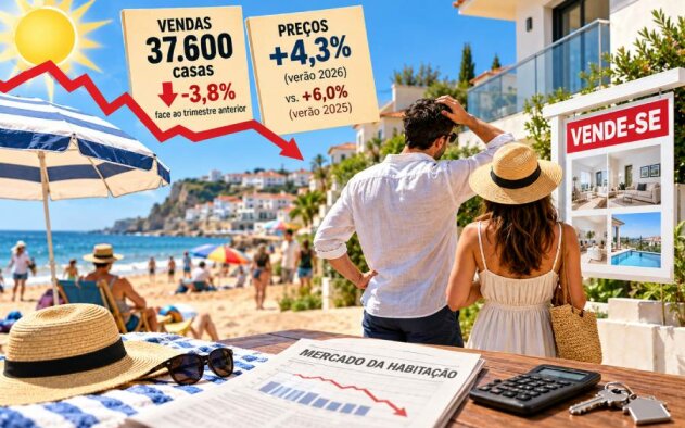 Verão travou o mercado da habitação: preços sobem menos e vendas caem para 37.600 casas 